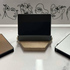 Engravable Thin Pop Up ID RFID Card Holder Black