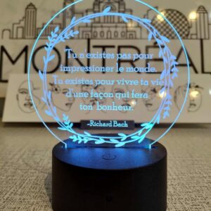 Night LED Light Lamp Black