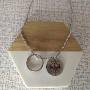 Laser-Engraved Necklace – Customizable Pendant