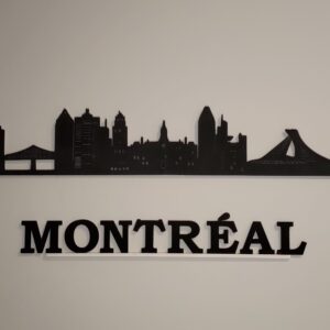Montréal City Skyline Wall Art