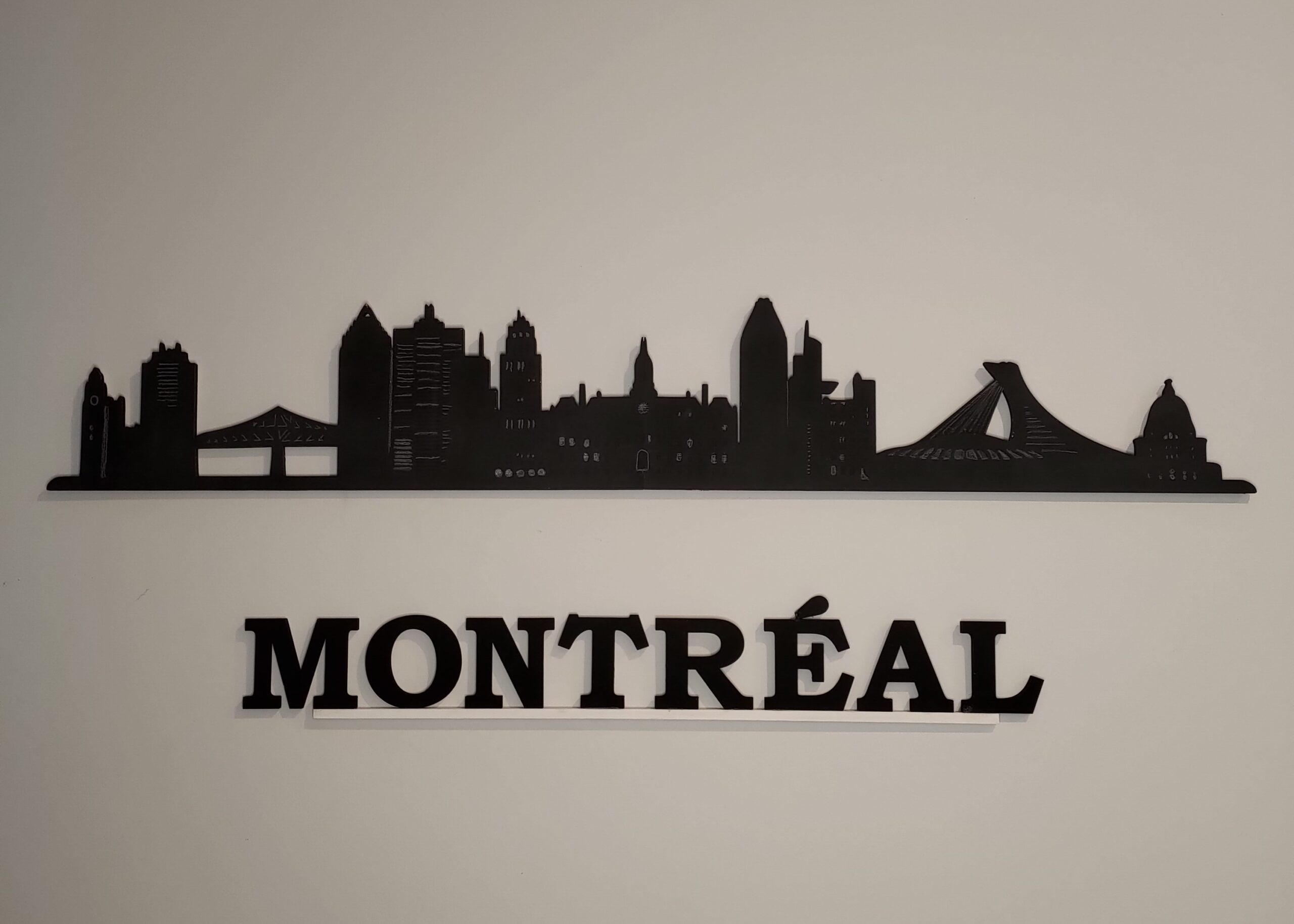Montréal City Skyline Wall Art
