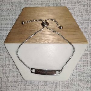 Stainless Steel Slider Bracelet - Personalized