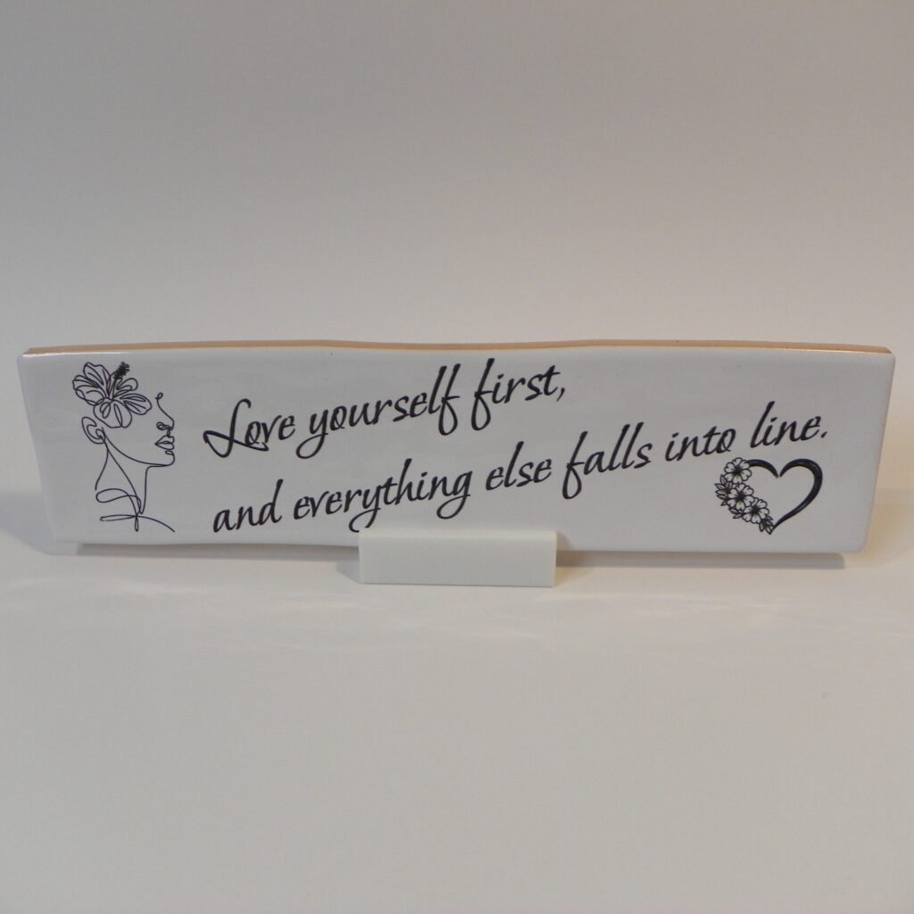 Engraved Inspirational Quote Tile