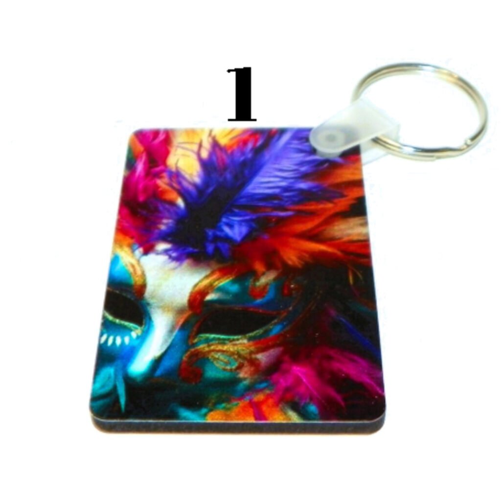 Personalized Sublimated Wood Keychain